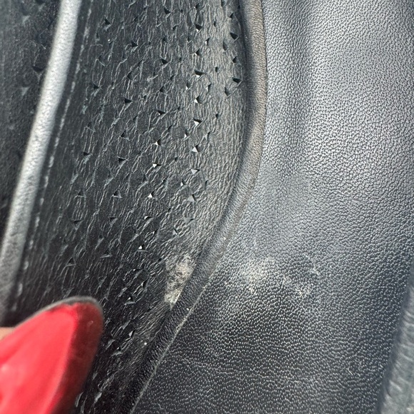 Eileen Fisher Black Eyelet Leather Classic Ballet Flats Size 8 - Picture 6 of 13